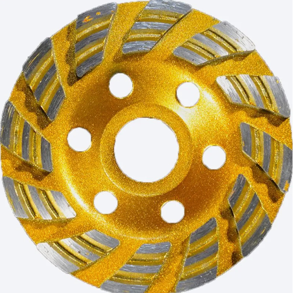 100 Double-Groove Turbine Cement Marble Concrete Floor Polishing Diamond Cutting Disc