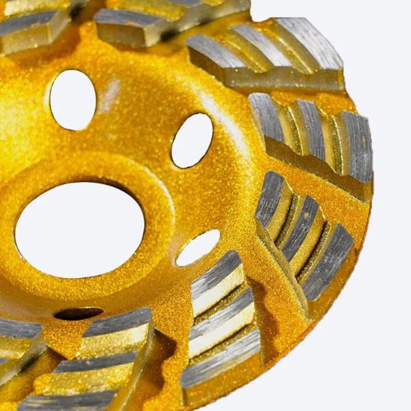 100 Double-Groove Turbine Cement Marble Concrete Floor Polishing Diamond Cutting Disc